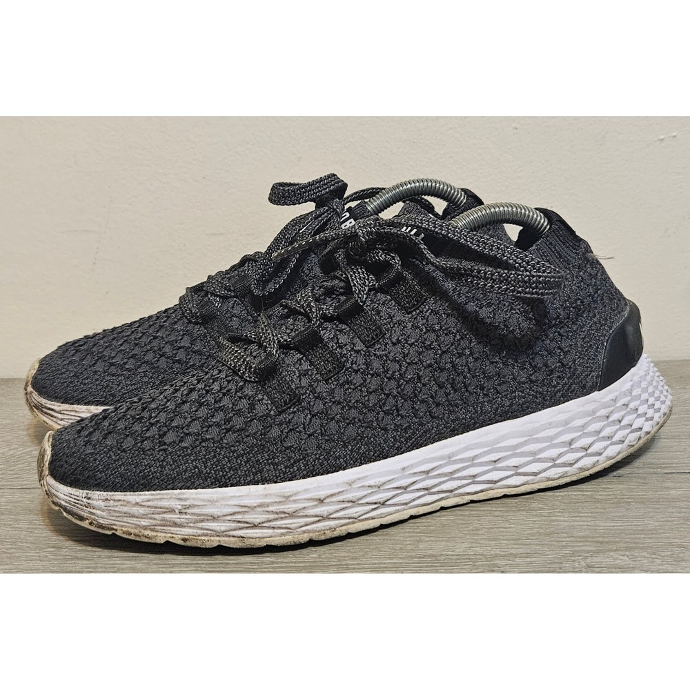 NOBULL Diamond Knit Runner Black Grey Running Crossfit Shoes Mens 7.5 Womens 9